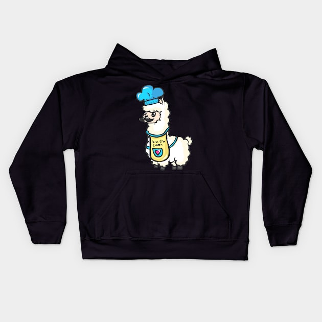 Alpaca Llama Farmer Farmer Funny Kids Hoodie by KK-Royal